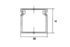 Quadratischer Kabelkanal aus PVC, Kabelhalter für Schaltschränke