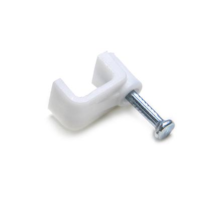 Steel Nail Flat Ethernet Cable Wire Clips